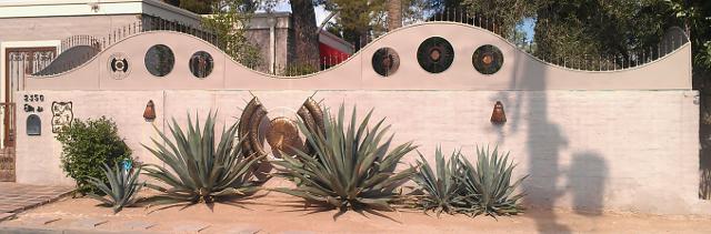 East wall of 2350 Elm Street, Tucson, Arizona
