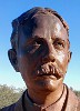 Head of Epes Randolph sculpture, Tucson