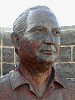 head of Lewis C. Murphy sculpture, Reid Park, Tucson