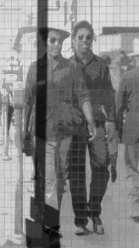 Seferino Flores & Dolores Wichapa in 1946 - from Windows to The Past, Gateway to The Future - Tucson, AZ